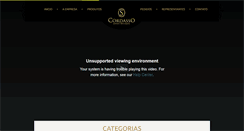 Desktop Screenshot of cordassomoveis.com.br